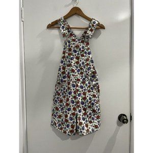 Lazy Oaf Childs Play Floral Dungarees Size 6